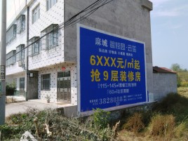红安墙体广告质量分析